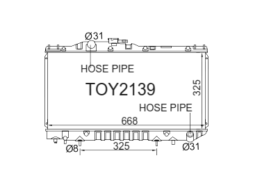 Fenix Cooling Radiator Toyota Celica ST162 / ST165 2.0L Petrol 1987-1989 SR
