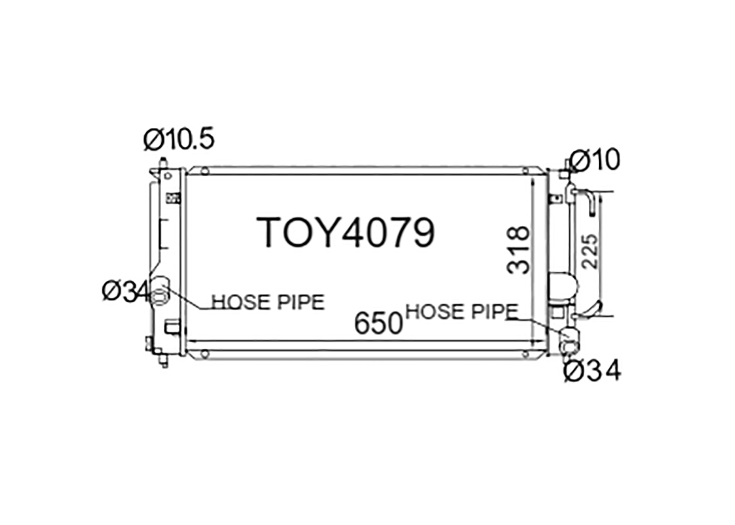 Fenix Cooling Radiator Toyota Celica ZZT230 1999-2006 SR