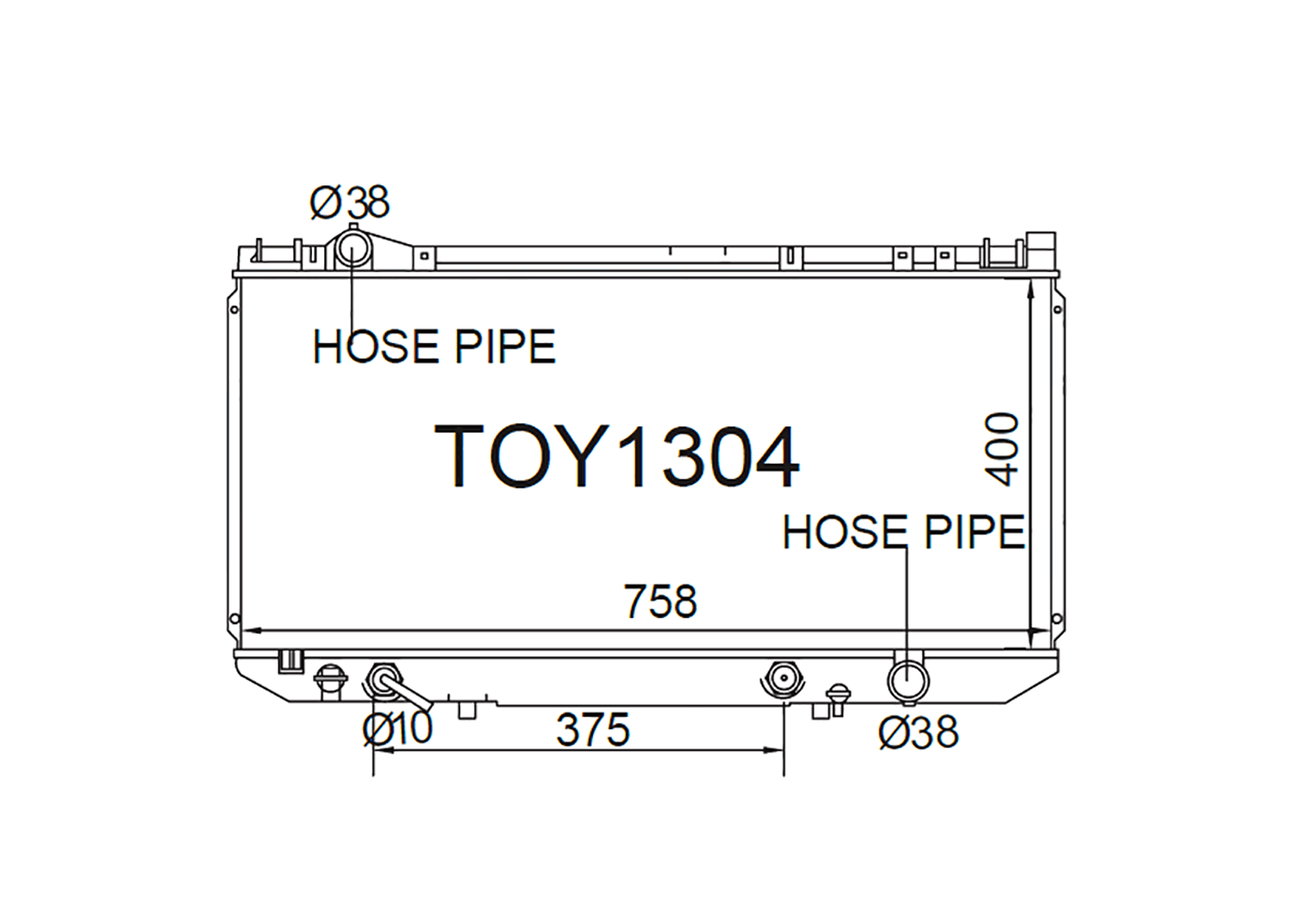 Fenix Cooling Radiator Toyota Celsior UCF10 4.0L Petrol 1989-1994 SR