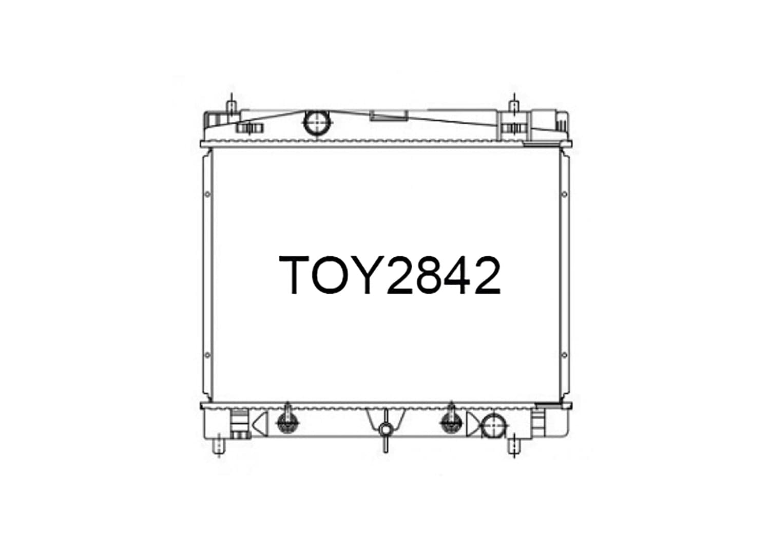 Fenix Cooling Radiator Toyota Corolla Fielder E160, Vitz / Yaris / Echo P91, Ractis NCP100, NCP131 Petrol 2005-2019 SR