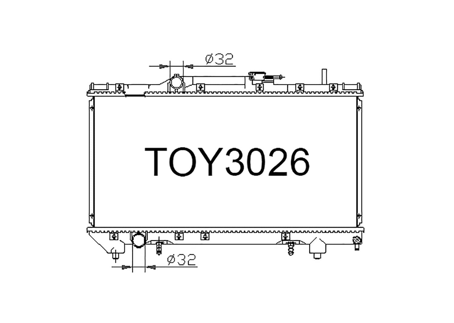 Fenix Cooling Radiator Toyota Corona & Carina AT190 / AT191 1.6L & 1.8L Petrol 1992-1997 SR