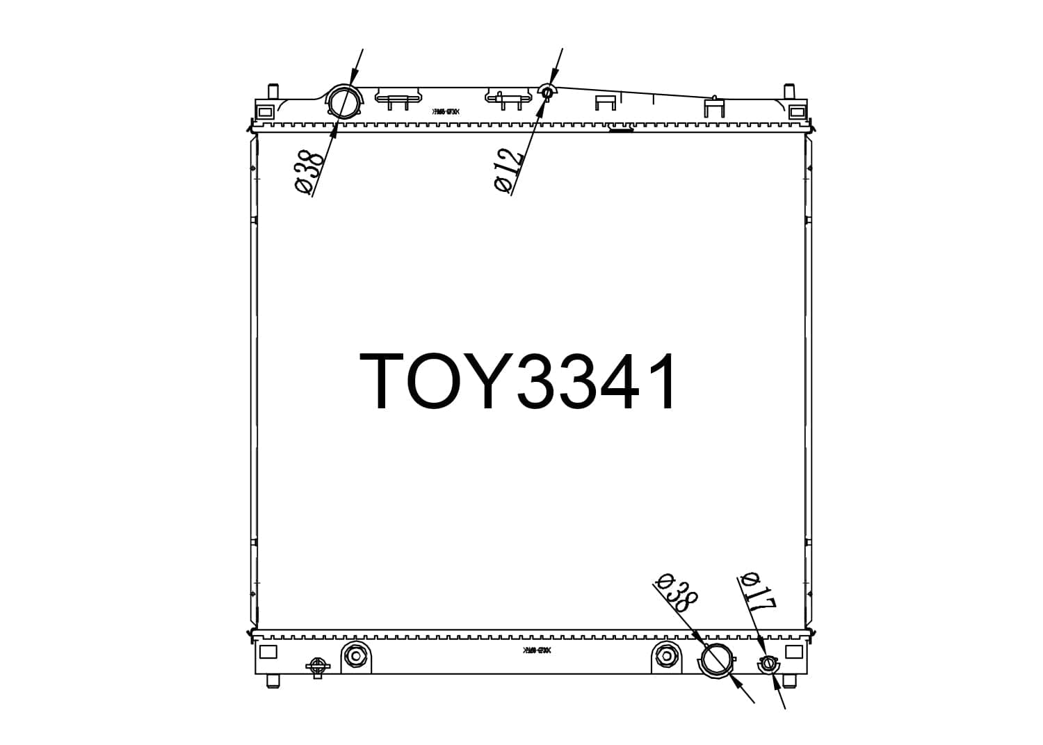 Fenix Cooling Radiator Toyota Hiace H300 2.8L Diesel 2019- SR