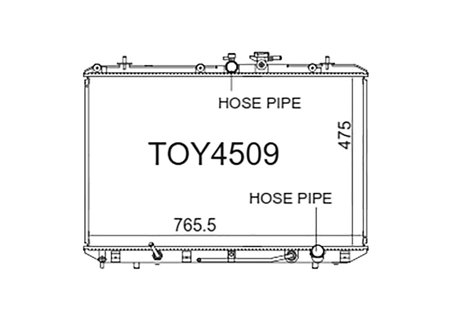 Fenix Cooling Radiator Toyota Highlander / Kluger GSU40 3.5L Petrol 2007-2013 SR