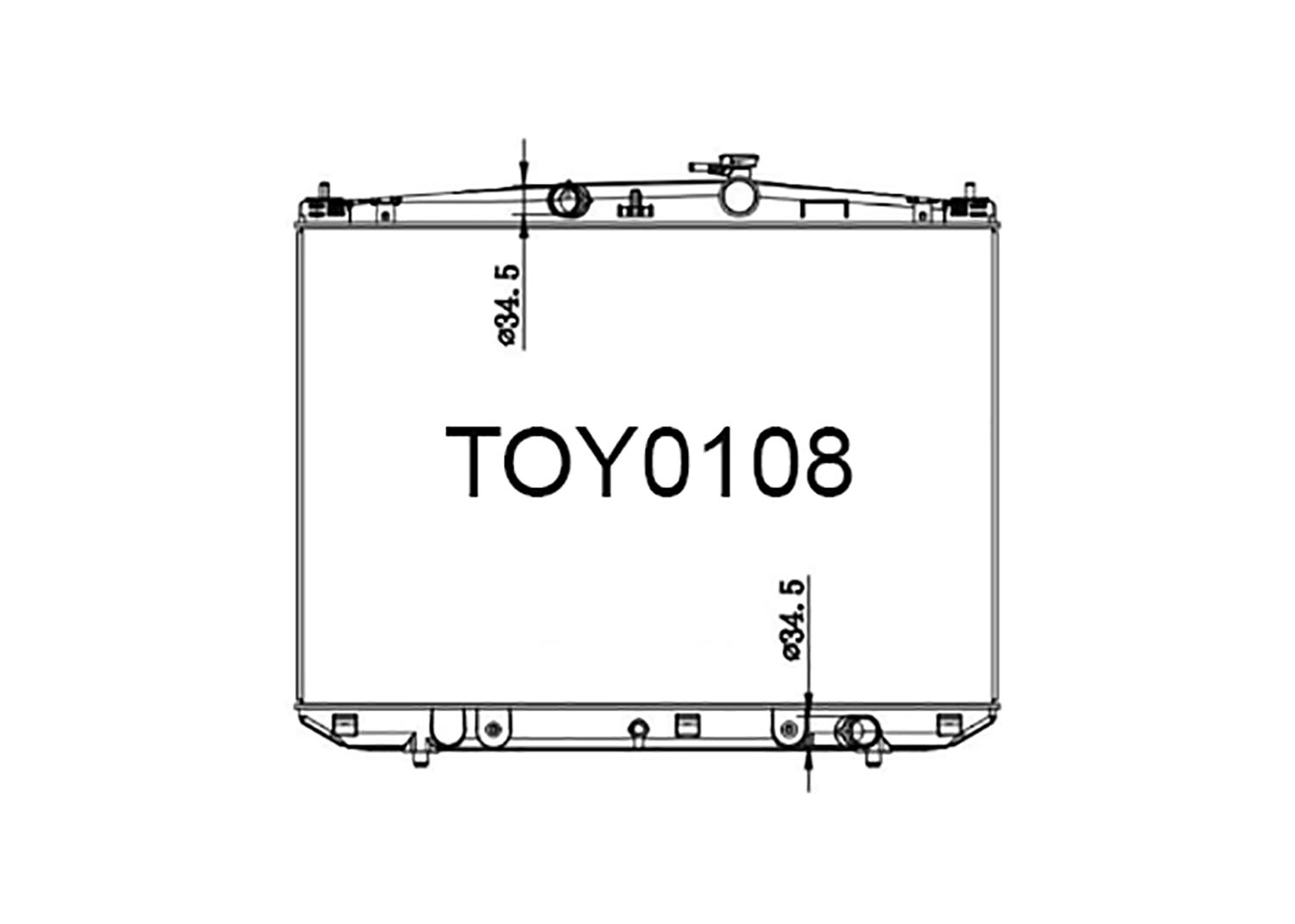Fenix Cooling Radiator Toyota Highlander / Kluger XU50 3.5L Petrol 2014-2019 SR