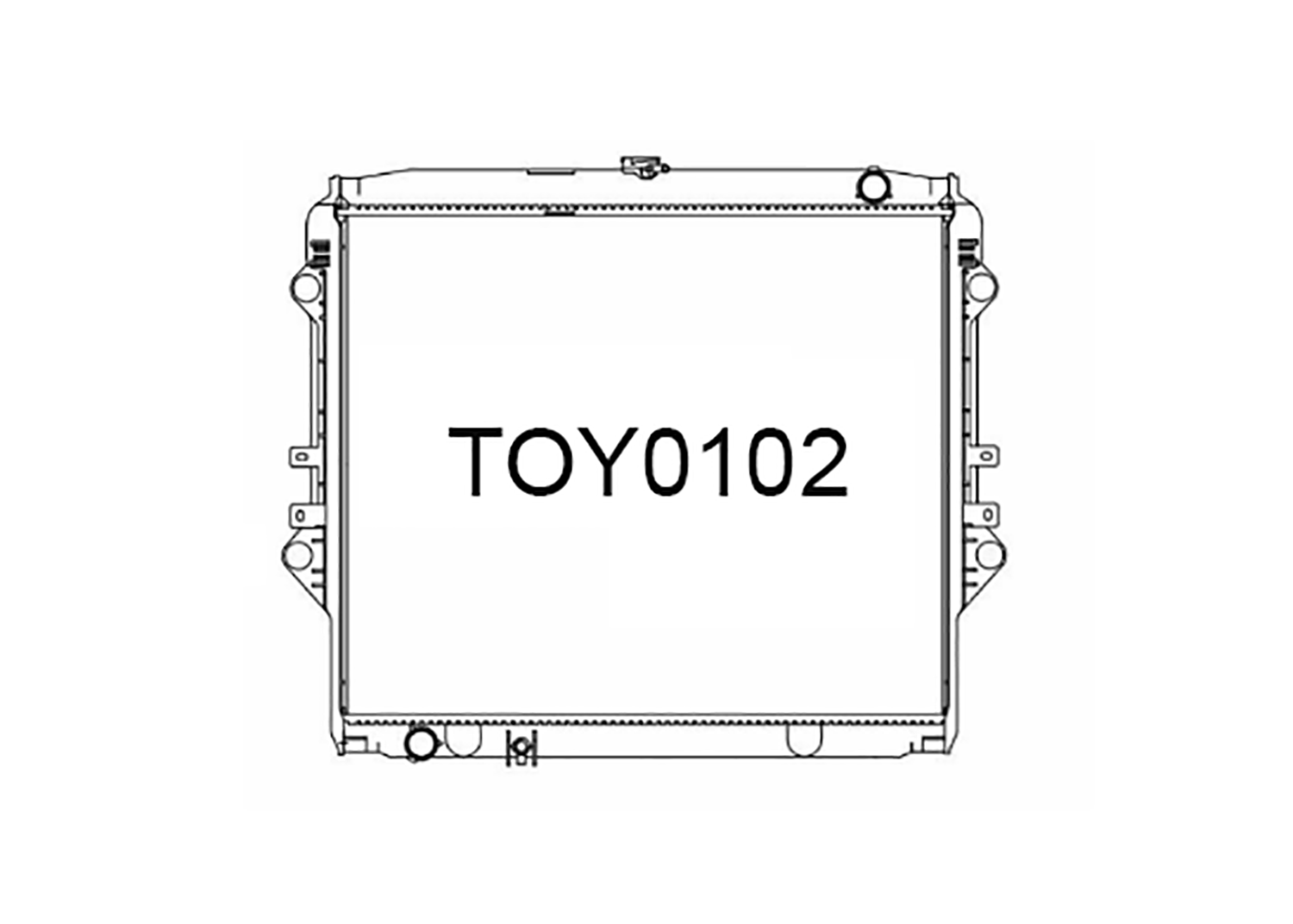 Fenix Cooling Radiator Toyota Hilux AN120 / AN130 & Fortuner AN160 2.7L Petrol 2015- SR