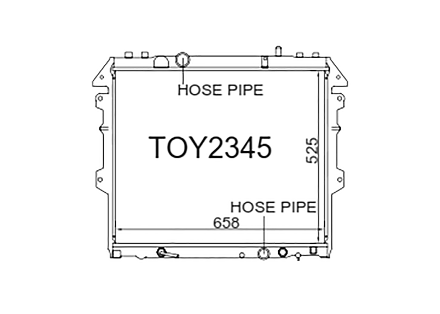 Fenix Cooling Radiator Toyota Hilux KUN16 / KUN26 2.5L & 3.0L Diesel 2004-2015 SR