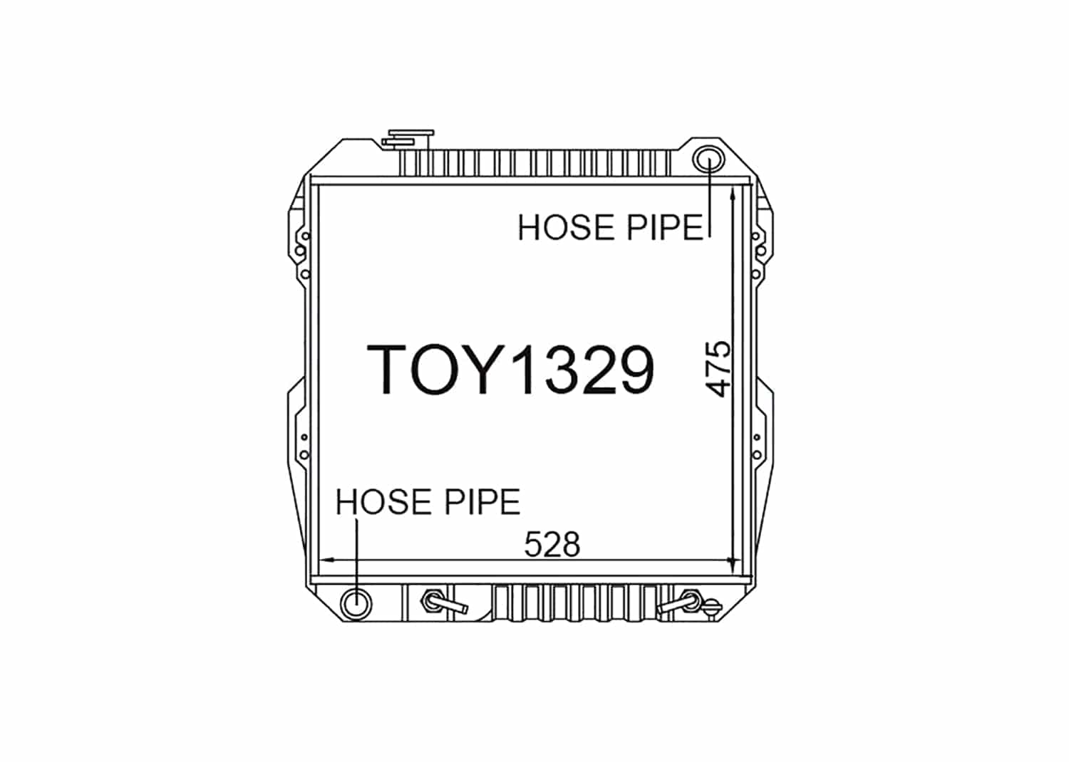 Fenix Cooling Radiator Toyota Hilux Surf VZN130 3.0L Petrol 1989-1995 SR