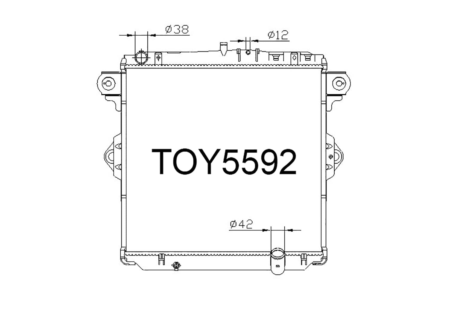 Fenix Cooling Radiator Toyota Land Cruiser VDJ76 / VDJ78 / VDJ79 4.5L Diesel 2007-2022 SR