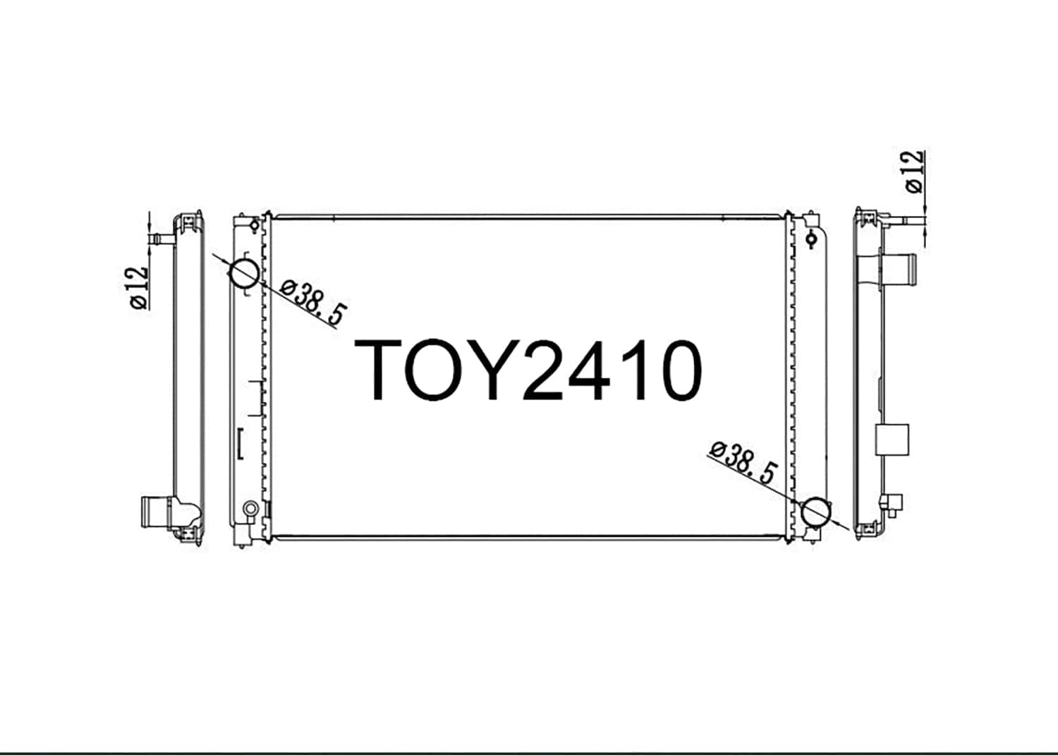 Fenix Cooling Radiator Toyota RAV4 XA40 2.0L Petrol 2012-2019 SR