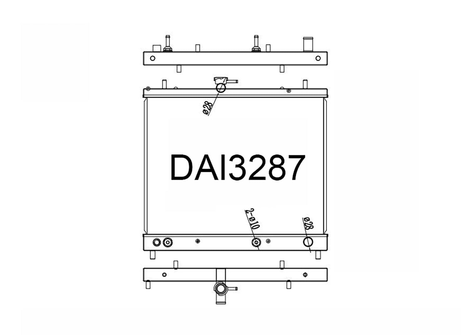 Fenix Cooling Radiator Toyota Rush J200 1.5L Petrol 2006-2015 SR