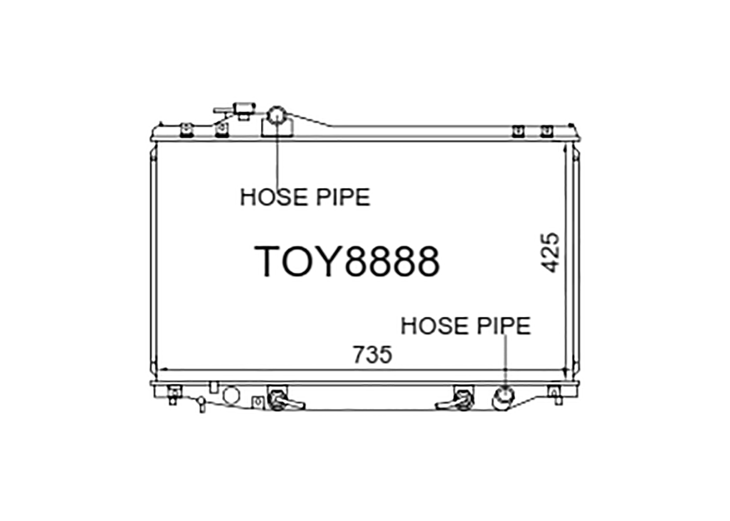 Fenix Cooling Radiator Toyota Soarer JZZ30 2.5L & 3.0L 1991-2000 SR