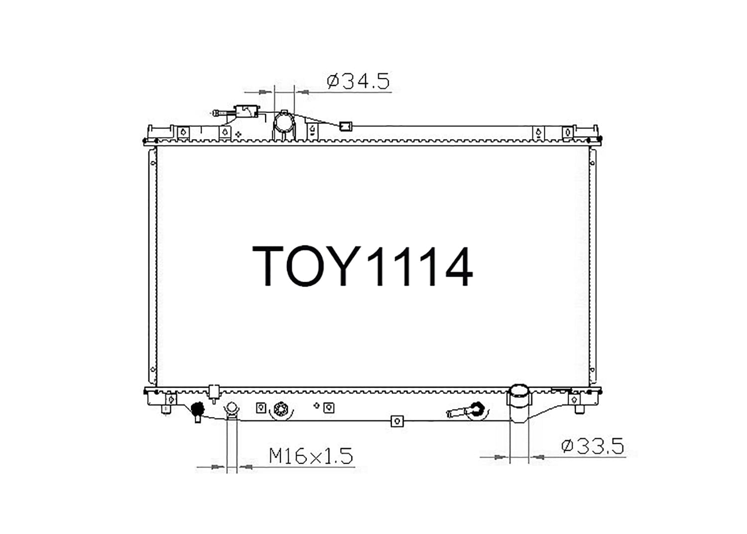 Fenix Cooling Radiator Toyota Supra JZA80 3.0L Petrol 1993-2002 SR