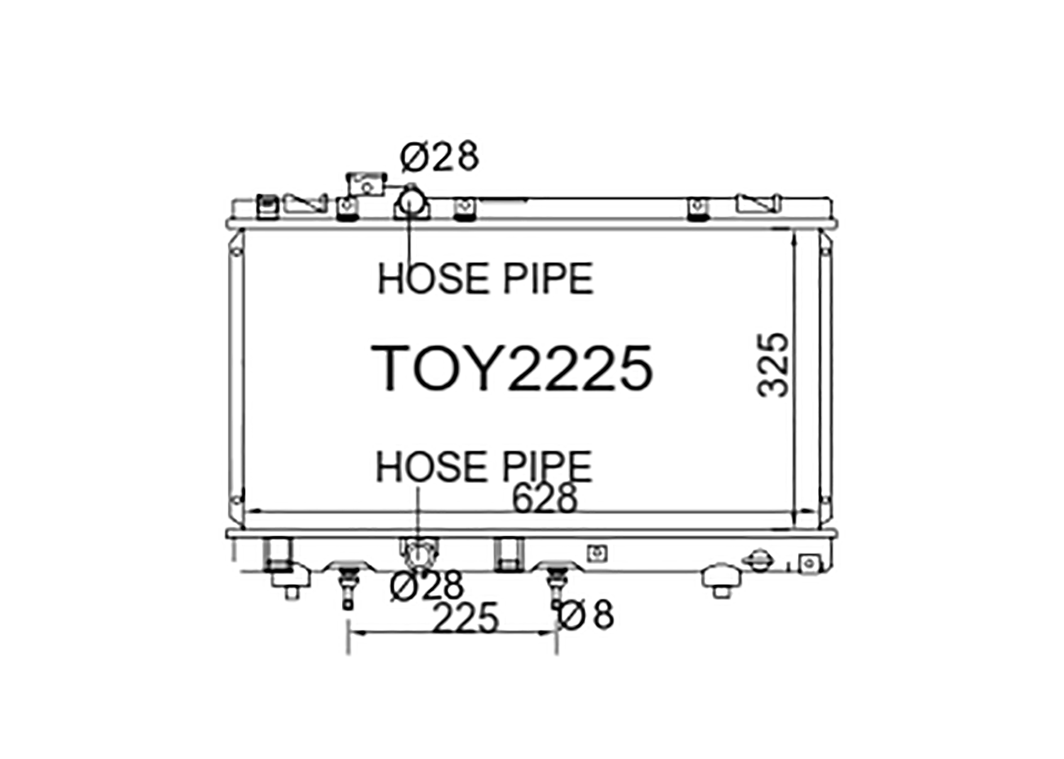 Fenix Cooling Radiator Toyota Tercel / Corolla II [Windy EL51, Cynos EL54 & Raum EXZ10 1994-2003 SR