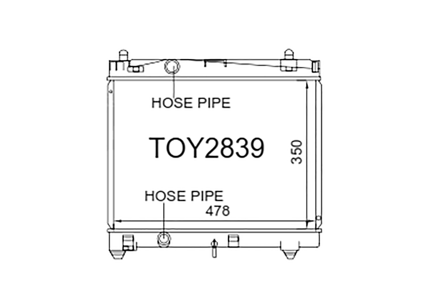 Fenix Cooling Radiator Toyota Vitz / Yaris / Echo P90 1.0L & 1.3L Petrol 2005-2019 SR