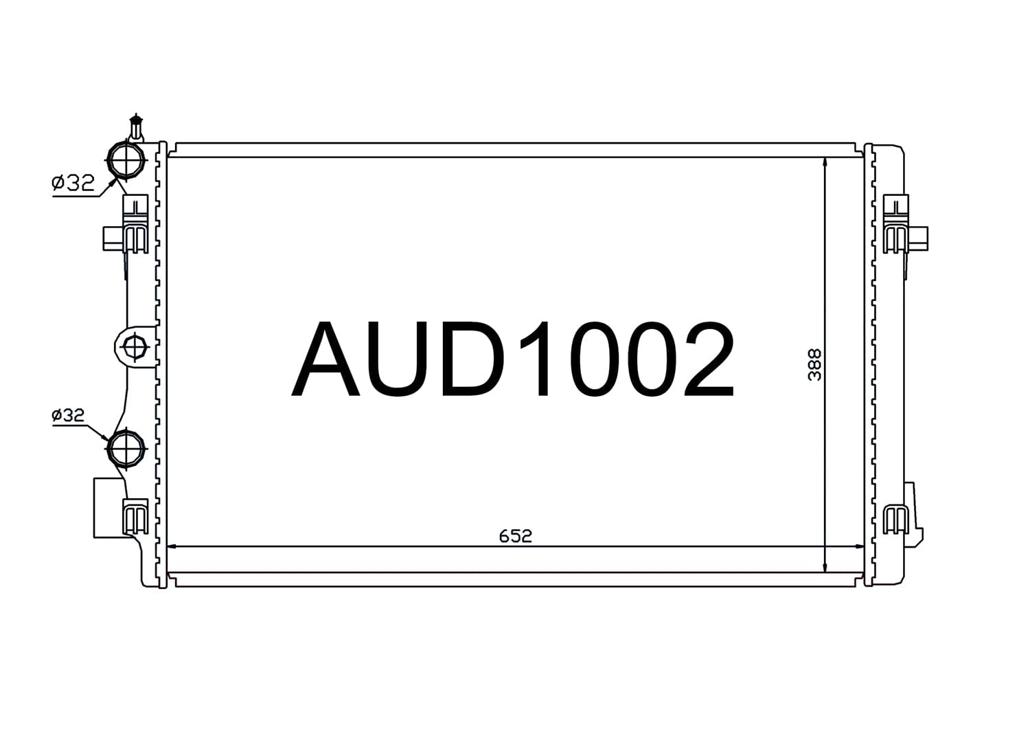 Fenix Cooling Radiator Volkswagen Polo V 1.4L, 1.8L & 2.0L Petrol 2009-2016 SR