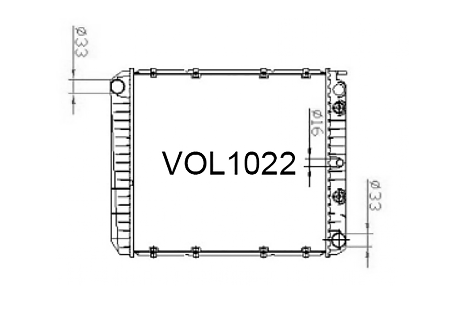 Fenix Cooling Radiator Volvo 240, 740, 760 & 940 Petrol 1974-1998 SR