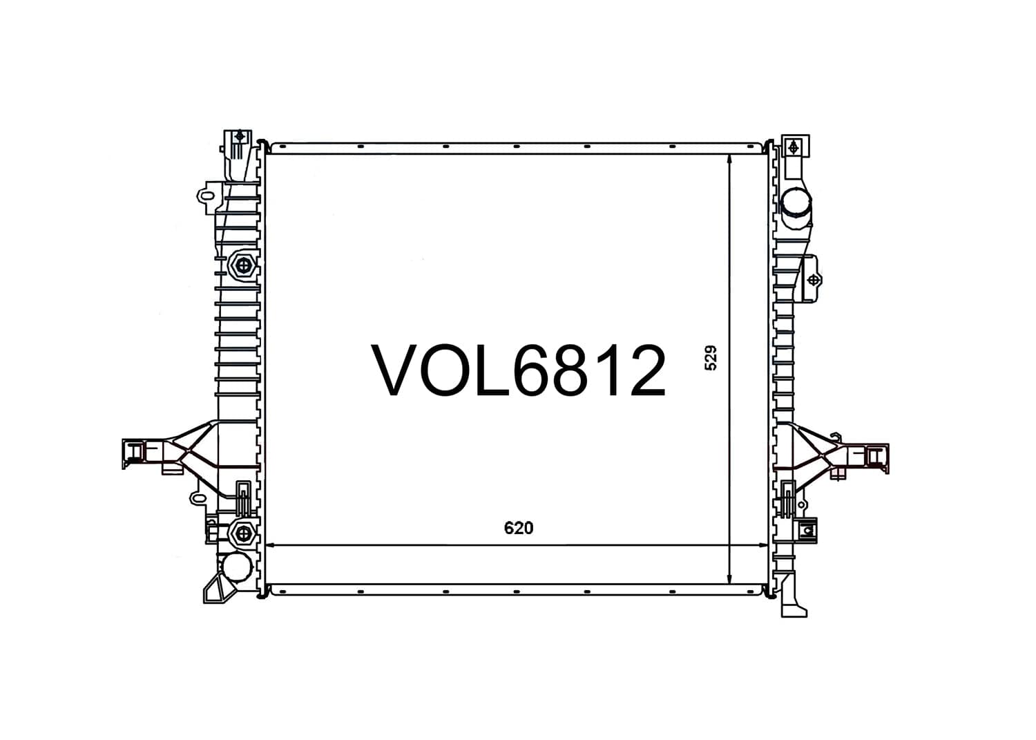 Fenix Cooling Radiator Volvo XC90 Petrol & Diesel 2002-2014 SR
