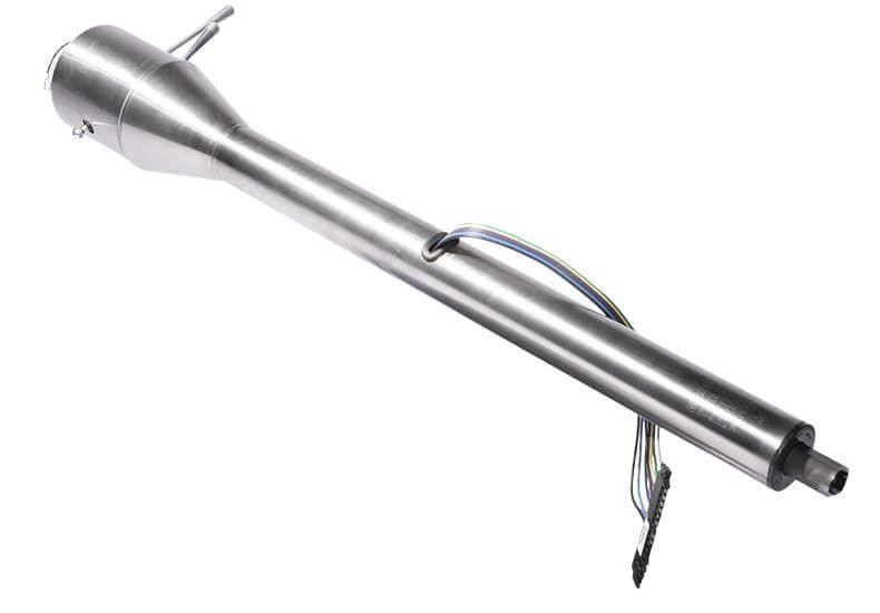 FLAMING 1-3/4"OD x 1"DD Shaft Flaming River 30" Floor Shift Tilt Steering Column - Mill Finish FR20001 SR