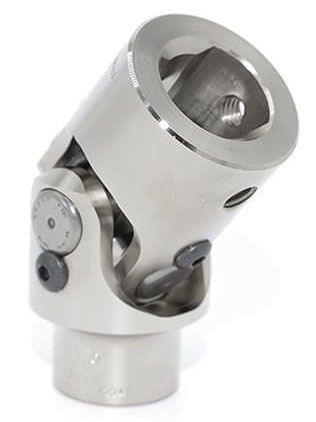 FLAMING 1"DD x 3/4" Smooth - Smooth Flaming River Billet Universal Joint FR1707DD SR