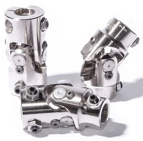 FLAMING 1"DD x 3/4" Smooth - Smooth Flaming River Billet Universal Joint FR1707DD SR