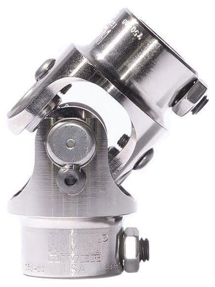 FLAMING 5/8"-36 x 3/4"DD Spline - Smooth Flaming River Billet Universal Joint FR1722DD SR