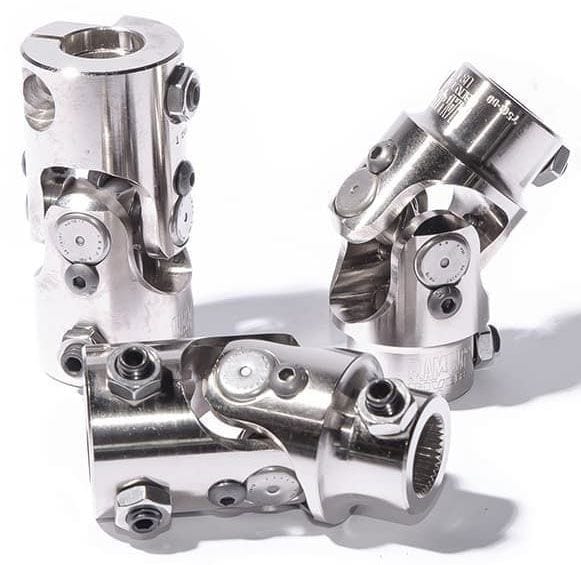 FLAMING 9/16"-26 x 3/4"DD Spline - Smooth Flaming River Billet Universal Joint FR1709DD SR