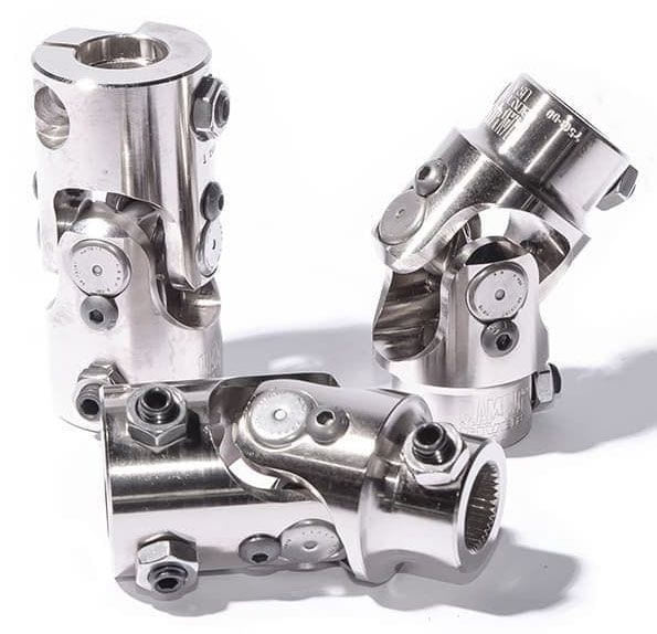 FLAMING 9/16"-26 x 3/4" Spline - Smooth Flaming River Billet Universal Joint FR1701 SR
