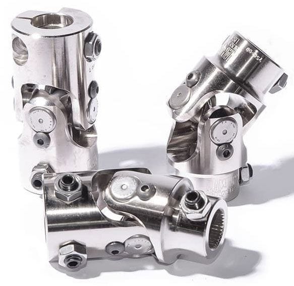 FLAMING 9/16"-36 x 3/4"DD Spline - Smooth Flaming River Billet Universal Joint FR1762DD SR