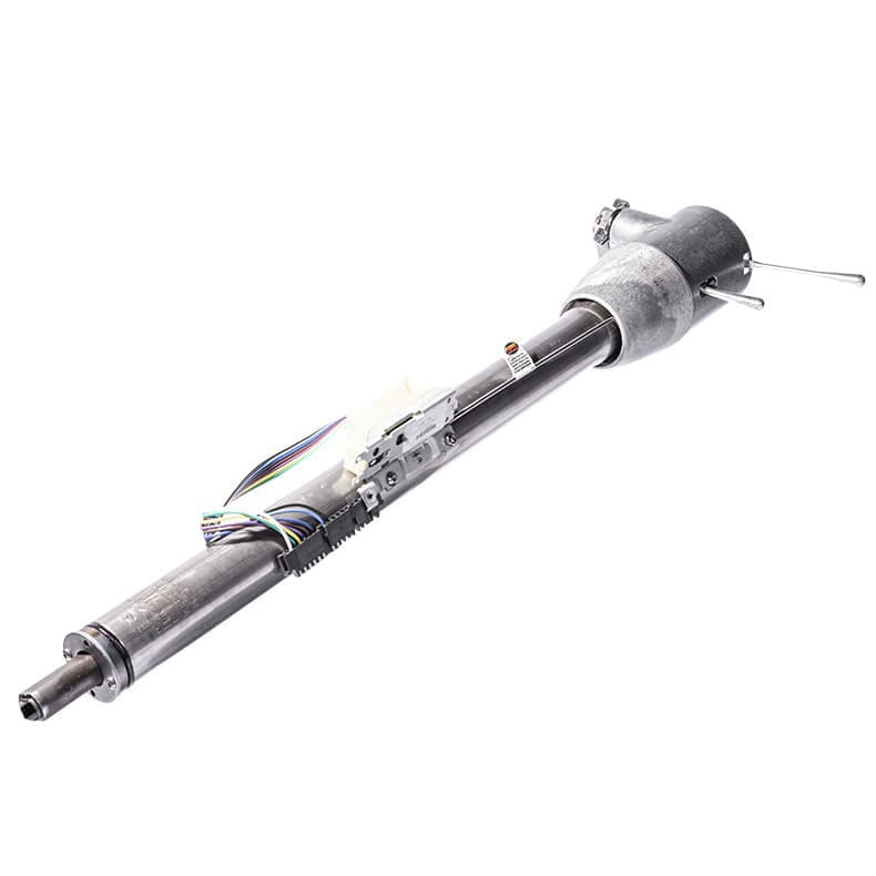 FLAMING Mill Finished S/S, 2" O.D, 1" DD Flaming River 32" Floor Shift Laser Cut Collapsible Tilt Steering Column FR30001-32LC SR