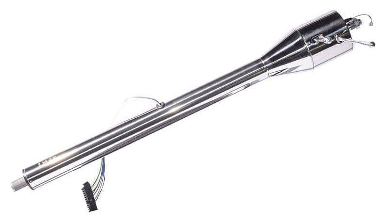 FLAMING Poilished S/S, 1" DD, 2" O.D Flaming River 32" Floor Shift Tilt Steering Column FR20006SS SR