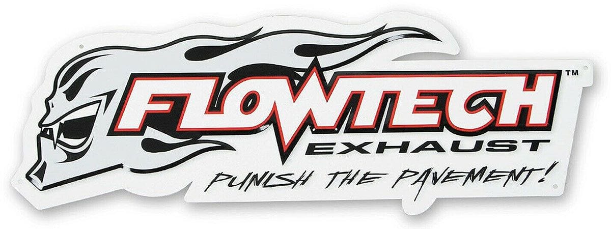 FLOWTECH Size: 18" x 7" Flowtech Metal Sign with Flowtech Logo HO-FL10000FLT SR