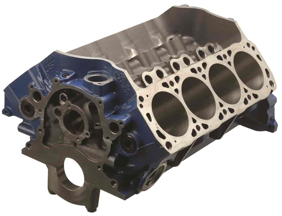 FORDPERF 9.200" Deck Height, 4.185" Bore Capacity Ford Performance Ford Racing Boss 351 Cast Iron Block, Siamese Bore Non Drilled FMM-6010B35192BB SR