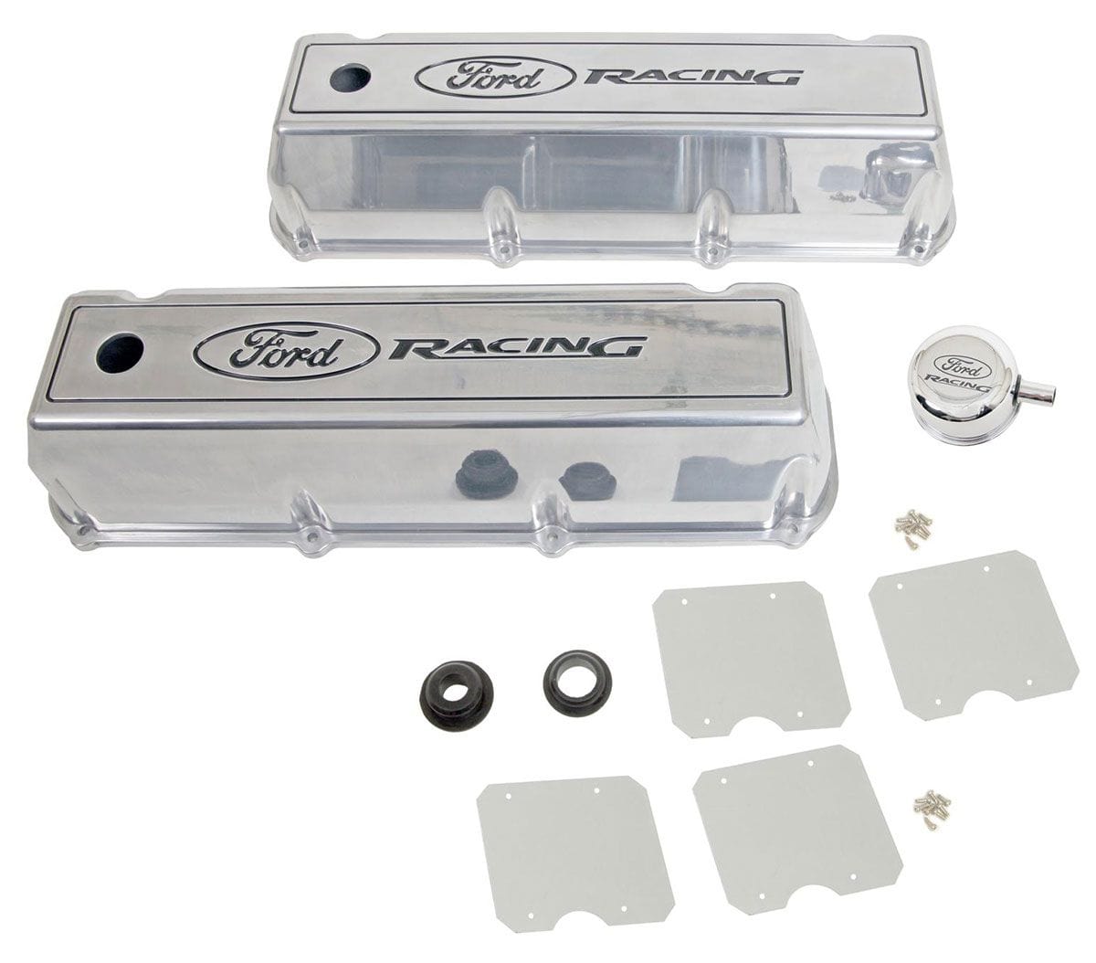 FORDPERF Suit Ford 429-460 Ford Performance Aluminium Valve Covers (Polished) FMM-6582-C460 SR