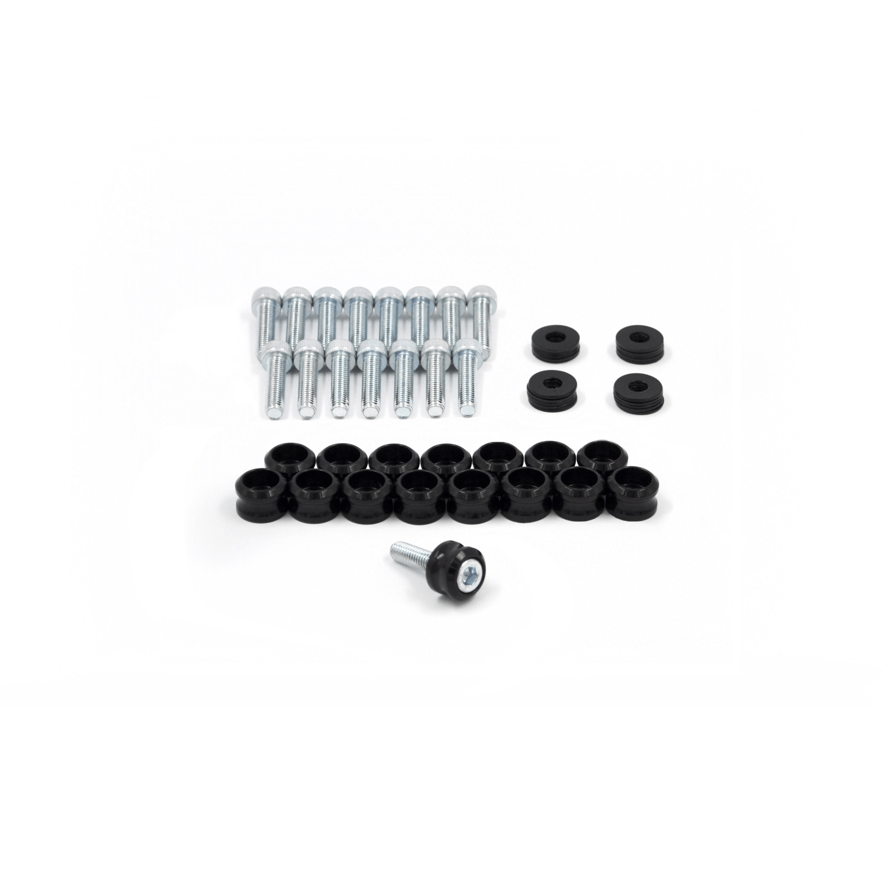 Franklin Performance Black Franklin Rocker Cover Dress-Up Kit for Toyota JZ Engines 072-016 SILVER SR