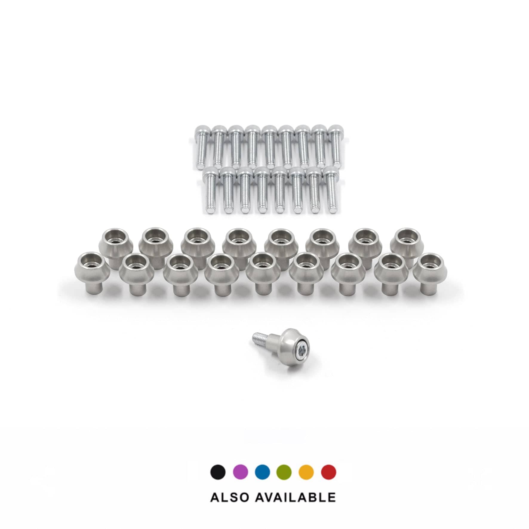 Franklin Performance Silver Franklin Rocker Cover Dress-Up Bolt set for EVO 10 Engines 072-008-SILVER SR