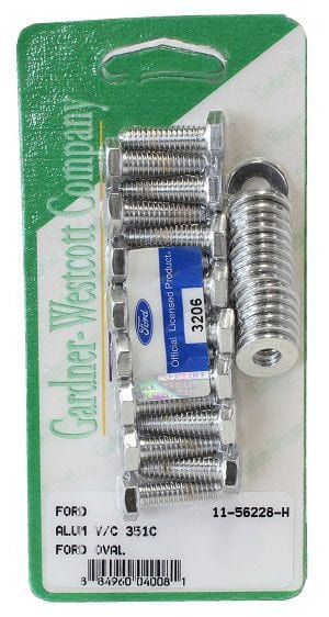 GARDENER Gardener Chrome Hex Aluminium Valve Cover Bolt Set GW11-56228-H SR