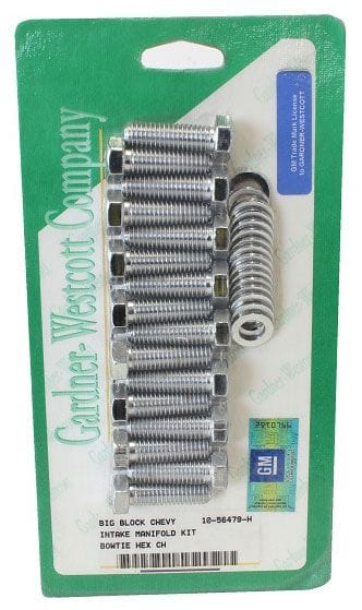 GARDENER Gardener Chrome Hex Intake Manifold Bolt Set GW10-56479-H SR