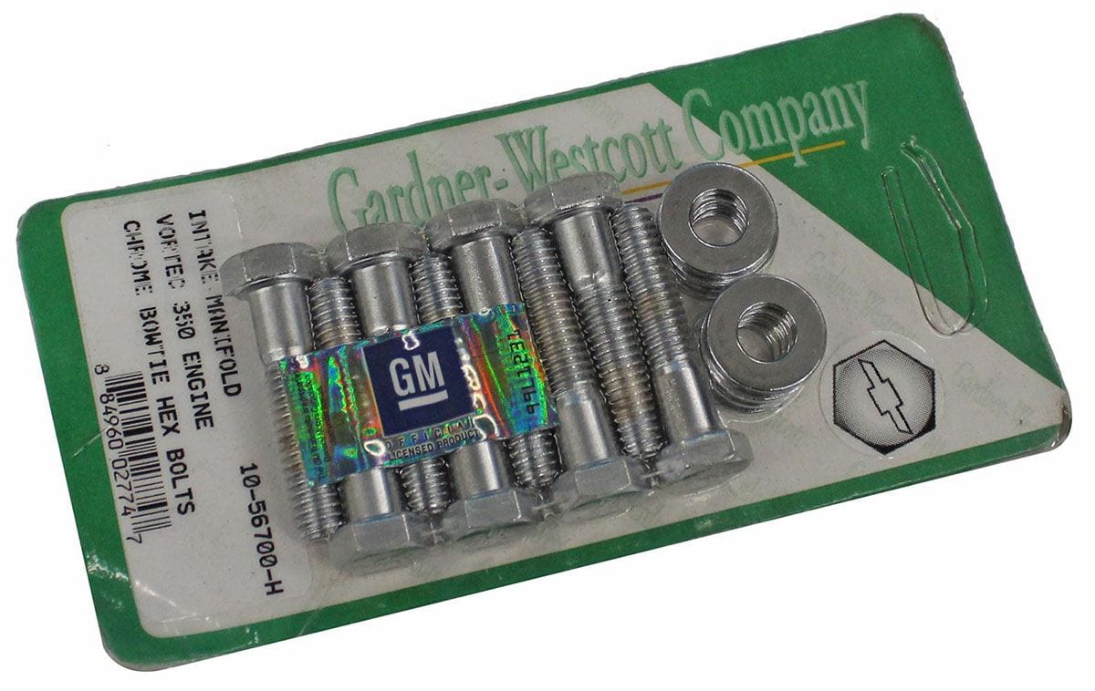 GARDENER Gardener Chrome Hex Intake Manifold Bolt Set GW10-56700-H SR