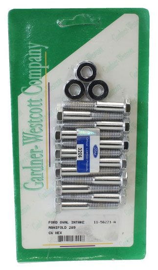 GARDENER Gardener Chrome Hex Intake Manifold Bolt Set GW11-56221-H SR