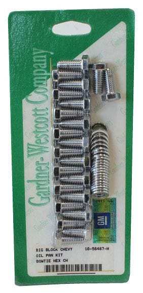 GARDENER Gardener Chrome Hex Oil Pan Bolt Set GW10-56487-H SR