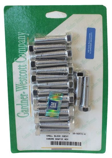 GARDENER Gardener Chrome Hex Outside Head Bolts GW10-56472-H SR
