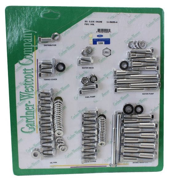 GARDENER Gardener Engine Dress-up Kit, Hex, Chrome GW11-56255-H SR