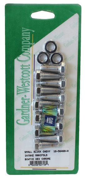 GARDENER Gardener Polished S/S Hex Intake Manifold Bolt Set GW10-56469-HSP SR