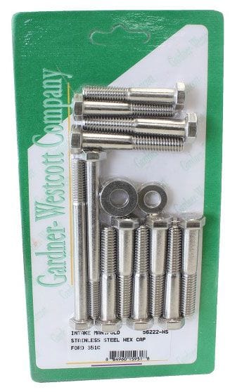GARDENER Gardener S/S Hex Intake Manifold Bolt Set GW56222-HS SR