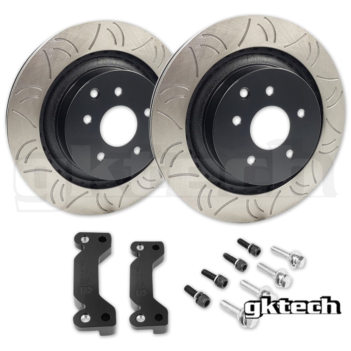 GKTECH 340mm Rear Rotor Upgrade Kit - R32, R33, R34 GTR SR