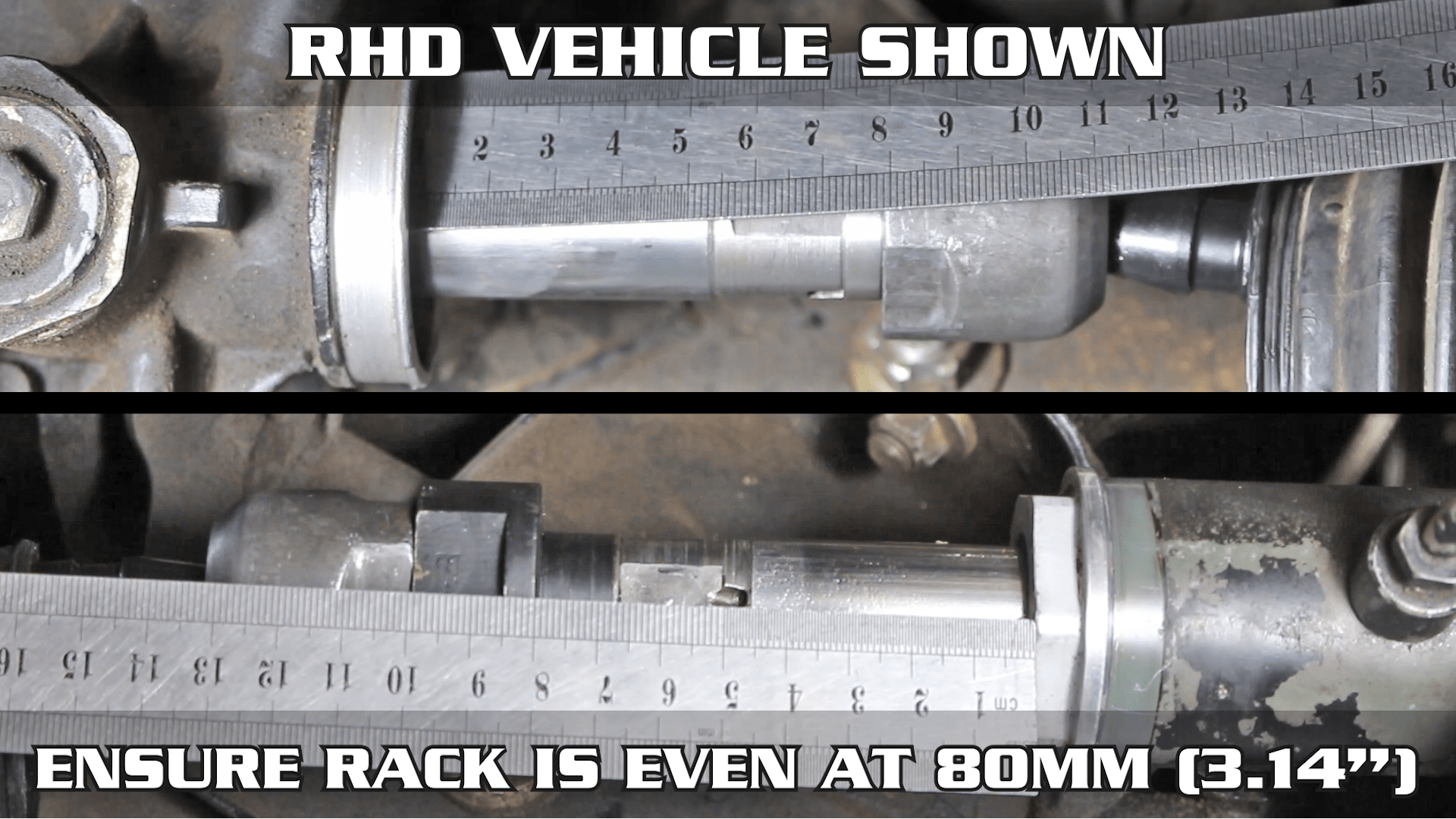 GKTECH 4130 high tensile steel steering rack spacer SR