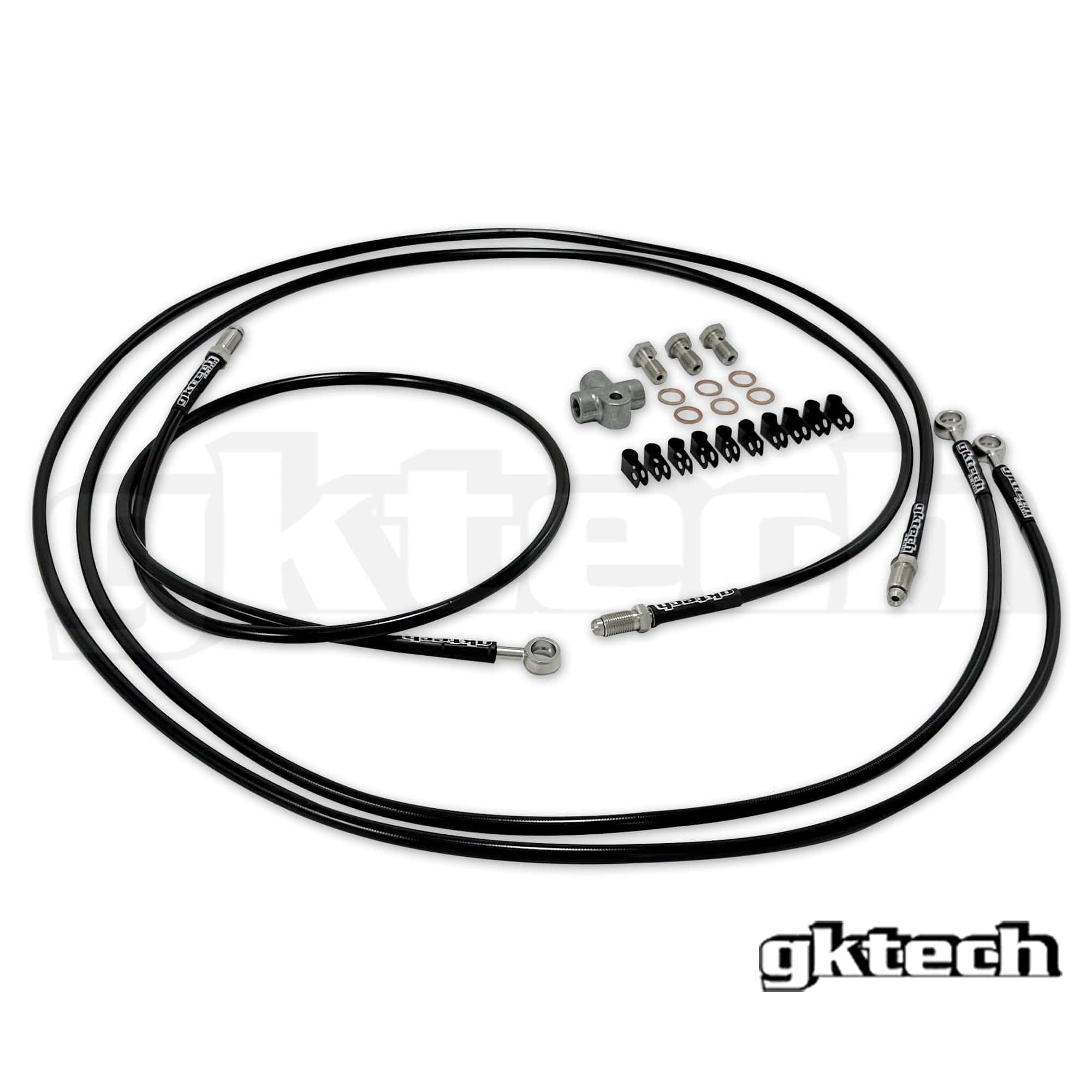 GKTECH 86 / GR86 / BRZ dual caliper braided brake line kit SR