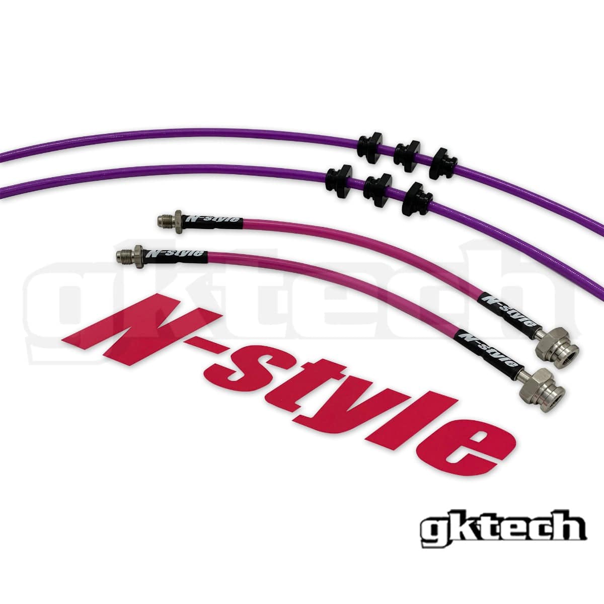 GKTECH N-Style Z32 300zx braided brake lines SR