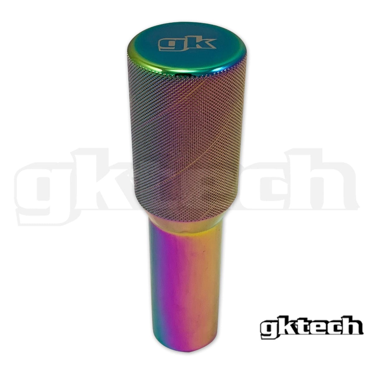 GKTECH Neo Chrome Extra Long Stepped Knurl Gearknob SR