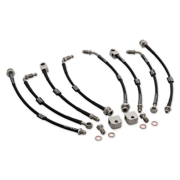 GKTECH OEM Replacement Front and Rear set R32 GT-R/GTS4 braided brake lines SR